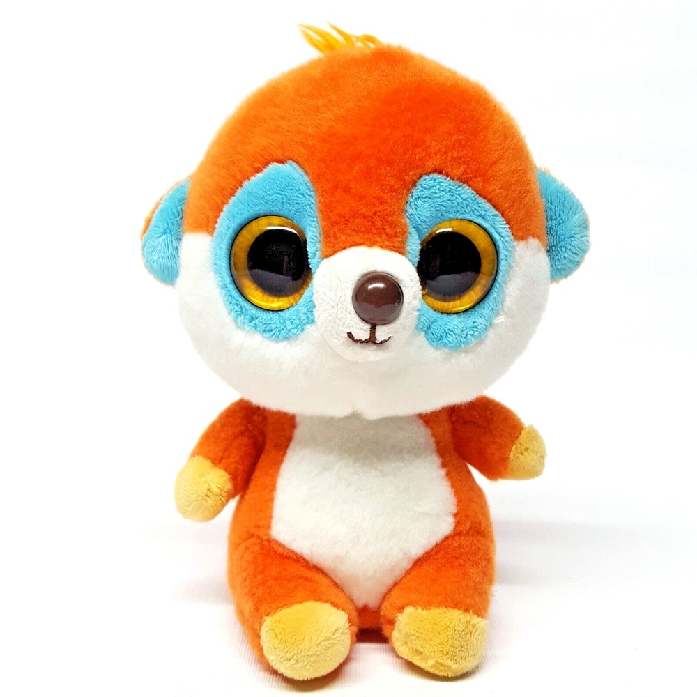 Aurora World Yoohoo New 8" Orange Pookee‎ Big Eyes Plush Toy Plushie